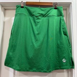 MOTEEPI Women's Green Athletic Skort GOLF Tennis Pickleball Size Large 🆕🆕🆕🆕